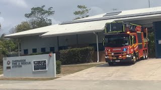 RUMBLER QFRS 516J 1529QF Responding To AFA  Vegetarian Fire From Chermside Fire Station [upl. by Ecenaj564]