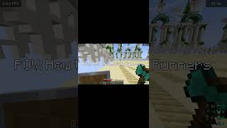 how to deal with runners Minecraft englishorspanish minecraft pvp shorts [upl. by Kath]