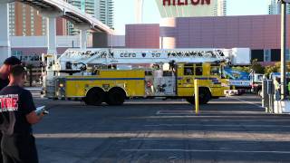 CCFD Truck 17 Code 3 at EMS Expo MCI Drill 2011 [upl. by Owens]