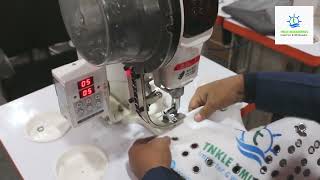 Automatic Eylet Hole amp Attaching Machine  XD818DSA  Operating Video Bangla  Tnkle [upl. by Satsoc462]