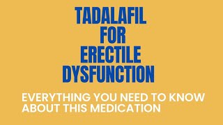 Tadalafil Cialis Tadalis Honnihil for weak erection erection erectile dysfunction treatment [upl. by Ecinnej]