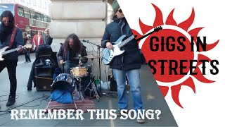 T Rex Get it On cover  busking in the streets of London UK [upl. by Eedna652]