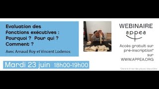 WEBINAIRE Évaluation des fonctions exécutives  Pourquoi  Pour qui  Comment [upl. by Emmey147]