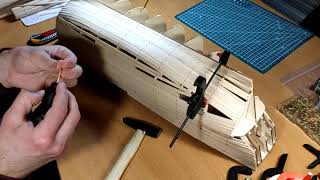 Endeavour  154 Scale Model  Step By Step Video Build  Hull Planking  Part 5 [upl. by Beane865]