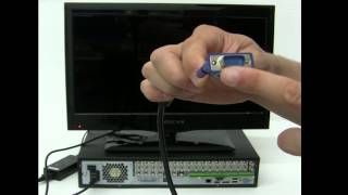 How to connect a Digital Video Recorder DVR to a Monitor [upl. by Flem772]