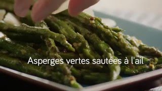 Asperges vertes sautées à lail [upl. by Eineeuq216]