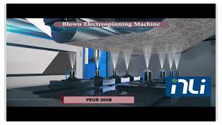 NLI Latest Technique in Electrospinning Patented BlowingAssisted Technology [upl. by Kevan145]