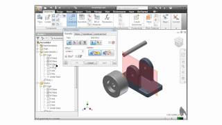 Autodesk Inventor Training Tutorial  Assembly Mate Constraint [upl. by Burnard]