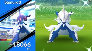 Shiny Hisuian Samurott Makes a Splash in Pokemon GO [upl. by Notnilc]