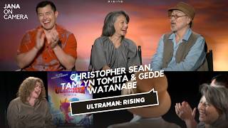 ULTRAMAN RISING  Interview with Christopher Sean Tamlyn Tomita amp Gedde Watanabe [upl. by Elsy]