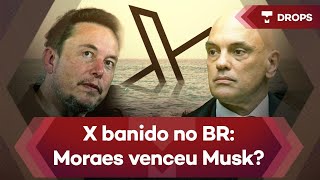 Moraes bloqueia X no Brasil e vai multar em R 50 mil quem usar VPN – DROPS [upl. by Damalus92]