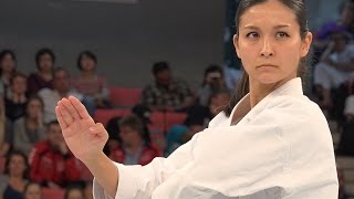 【4K】Beautiful Kata quotGojyushiho Shoquot Female Karate World Champion [upl. by Bogosian192]