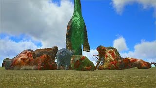 Ark Survival  BRACHIOSAURUS STOMP KILLS Ep414 [upl. by Leanatan]