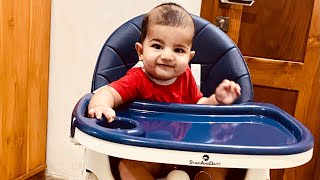 Baby high chair  STAR AND DAISY Folding Baby High Chair  khadeejanizar [upl. by Anad]