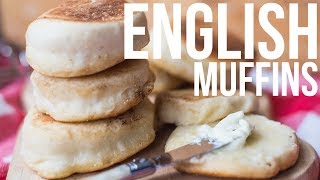 English muffins  OhMyFoodness  Recept [upl. by Euginom965]