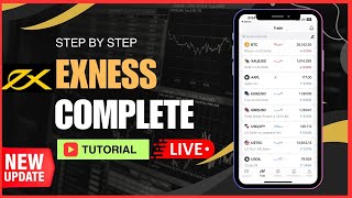 Exness Trading Complete Tutorial I No1 Forex Trading app Deposit withdrawal vpsIB Fees [upl. by Jariah]