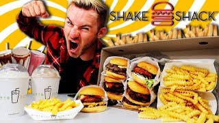 THE SUPERCHARGED SHAKE SHACK MENU CHALLENGE 11000 CALORIES [upl. by Gerhardt798]