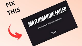 How to Fix “Connection to matchmaker was lost” In the finals [upl. by Fisk663]