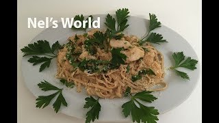 Chicken Alfredo  Հավն ալֆրեդո սոուսով  Паста с курицей под соусом альфредо [upl. by Ygiaf]