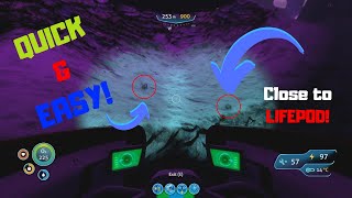 HOW TO GET MAGNETITE Closest Location to LIFEPOD  Subnautica Guide [upl. by Cilla769]