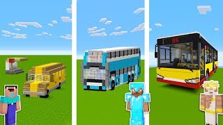 Minecraft NOOB vs PRO vs GOD BUS STATION in Minecraft  Funny Animation [upl. by Nednarb246]