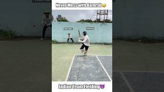 Never mess with Jasprit bumrah😈Indian cricket team fielding❤️ shorts cricket [upl. by Ahtreb]