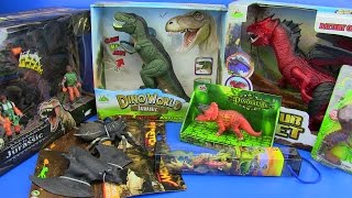 DINOSAURS TOYS FOR KIDS  Dinosaurs Jurassic World TRexDragon video for kids [upl. by Ahsatin]