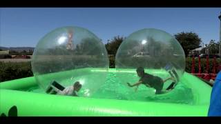 Kids Playing Inflatable Ball Swimming Pool  Sony HX20V [upl. by Tewfik]