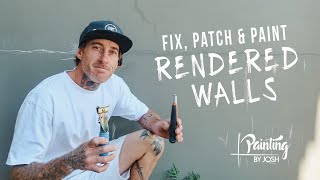 FIX PATCH amp PAINT RENDERED WALLS [upl. by Rubina]