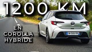 1200 KILOMÈTRES en Toyota COROLLA Hybride  Lessai Consommation [upl. by Coulter]