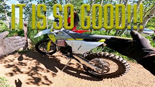 Husqvarna TX300 First Ride And Impressions [upl. by Aikas]