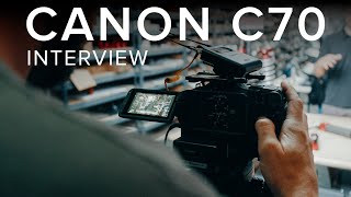 CANON C70 INTERVIEW  Canon R3  DJI Inspire 3  Behind the Scenes [upl. by Ahsik]