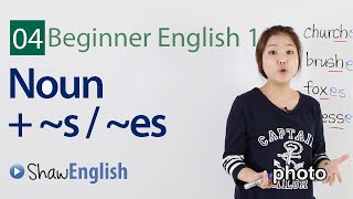 English Grammar Singular  Plural Nouns [upl. by Nonohcle]