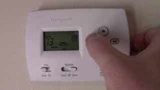 How to program a Honeywell Thermostat [upl. by Yoral]