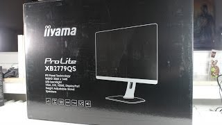 Iiyama Prolite XB2779QS 27 Inch Monitor Unboxing amp First Look [upl. by Ennayelsel658]