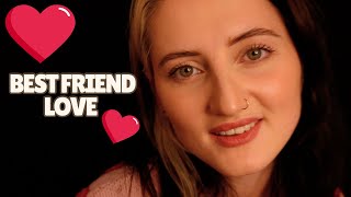 ASMR Best Friend Proposal Personal Attention Affection HYPING YOU UP Hair Brushing [upl. by Prince]