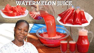 HOW TO MAKE HEALTHY amp TASTY WATERMELON JUICE BY LEAH SCREEN   NUTRITIOUS PAPAYA DRINK [upl. by Aneres]