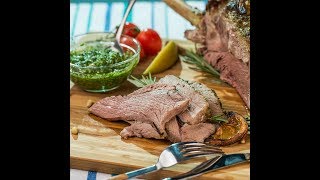 Roasted Lamb Leg with Basil and Mint Pesto [upl. by Jud292]