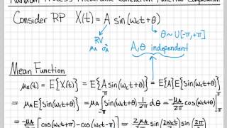 Random Processes  04  Mean and Autocorrelation Function Example [upl. by Stich]