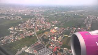 Wizzair lądowanie  landing  atterraggio  Naples NAP 10052014 [upl. by Reifel613]