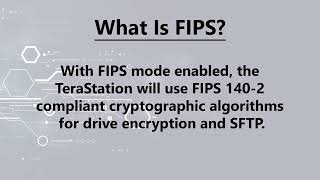 What IS FIPS and How to Enable FIPS Mode on the TeraStation 70105020 Series [upl. by Saberio9]