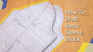 DETAILED HOW TO MAKE BASIC SLEEVE PATTERN  KIM DAVE [upl. by Akinom965]