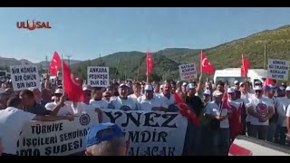 Soma maden işçileri özelleştirmeye karşı [upl. by Ling]