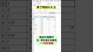 Excel【1分】タイムスケジュールを瞬時に作成！ shorts [upl. by Acima]
