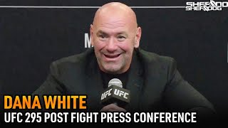 Dana White UFC 295 Jones vs Ngannou The Sphere Deontay Wilder MMA  Post Fight Press Conference [upl. by Oiraved]