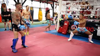 Fight Camp Saenchai Vs Liam Harrison  Pro Muay Thai  YOKKAO Training Center [upl. by Nalyak386]