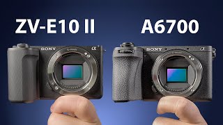 Sony ZVE10 II vs Sony A6700 [upl. by Selemas]