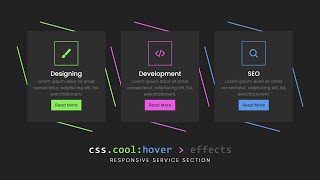 Responsive Our Services page using HTML amp CSS  Responsive our service page with CSS for beginners [upl. by Monafo252]