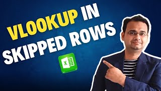 Vlookup Apply in Skipped Rows or in Alternate Rows in Excel ✅ [upl. by Ydurt508]