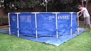 Intex Metal Frame Pools set up pools up to 15ft [upl. by Dagmar]